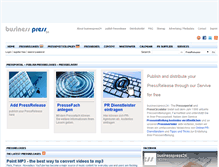 Tablet Screenshot of businesspress24.com